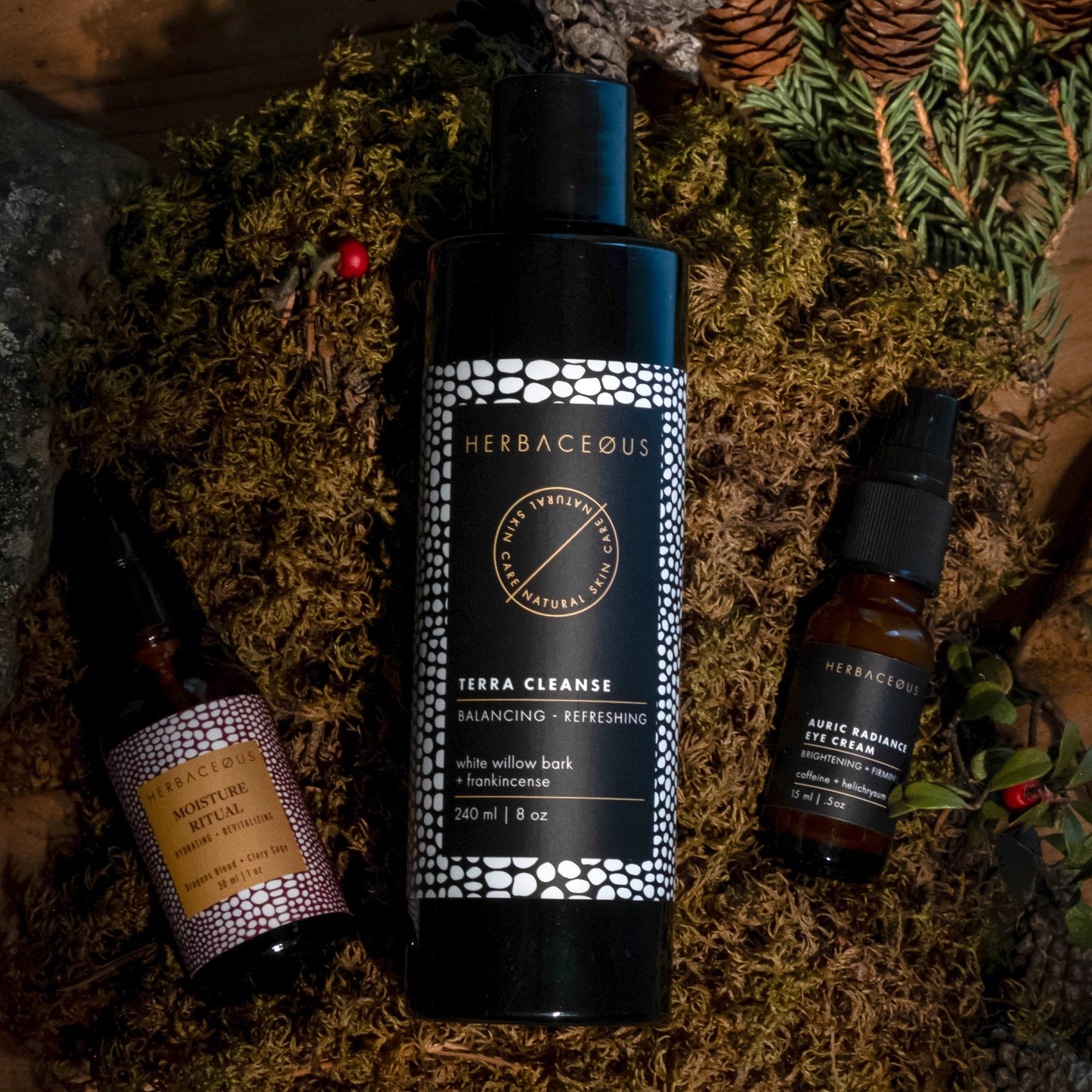 Herbaceous Skincare The Daily Refresh – handcrafted Canadian skincare routine bundle