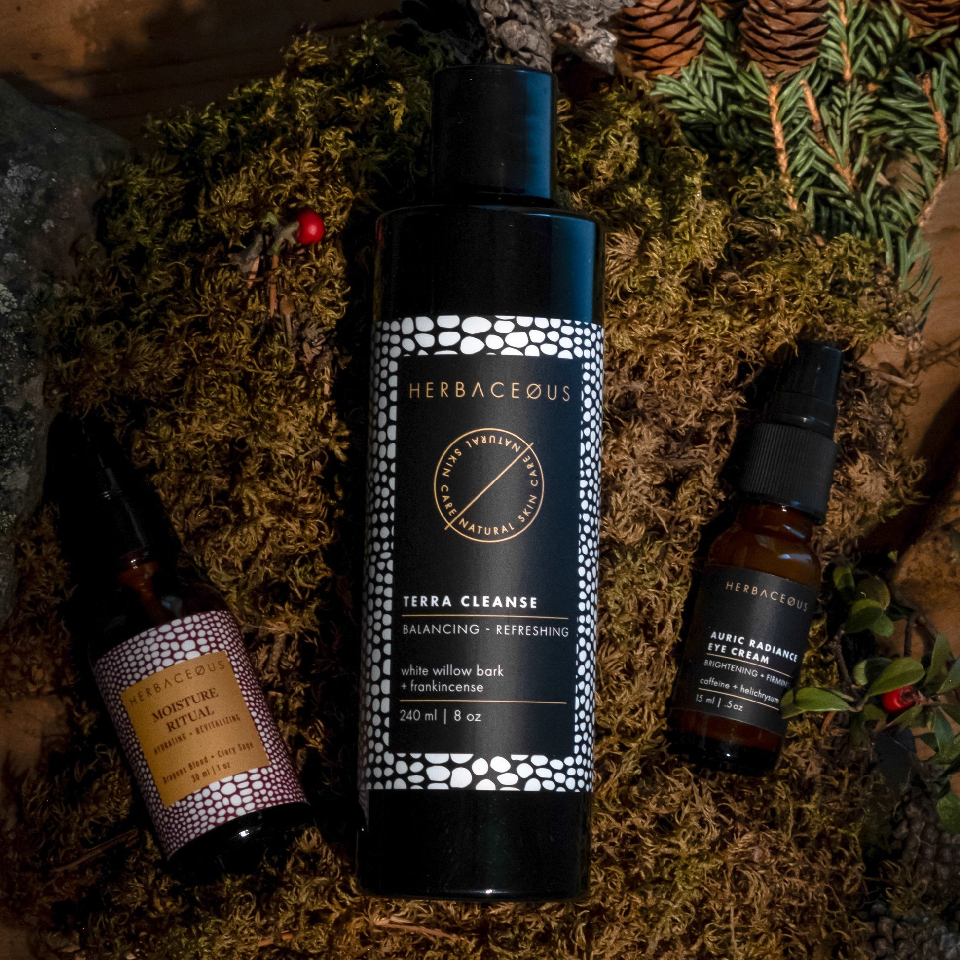 Herbaceous Skincare The Daily Refresh – handcrafted Canadian skincare routine bundle